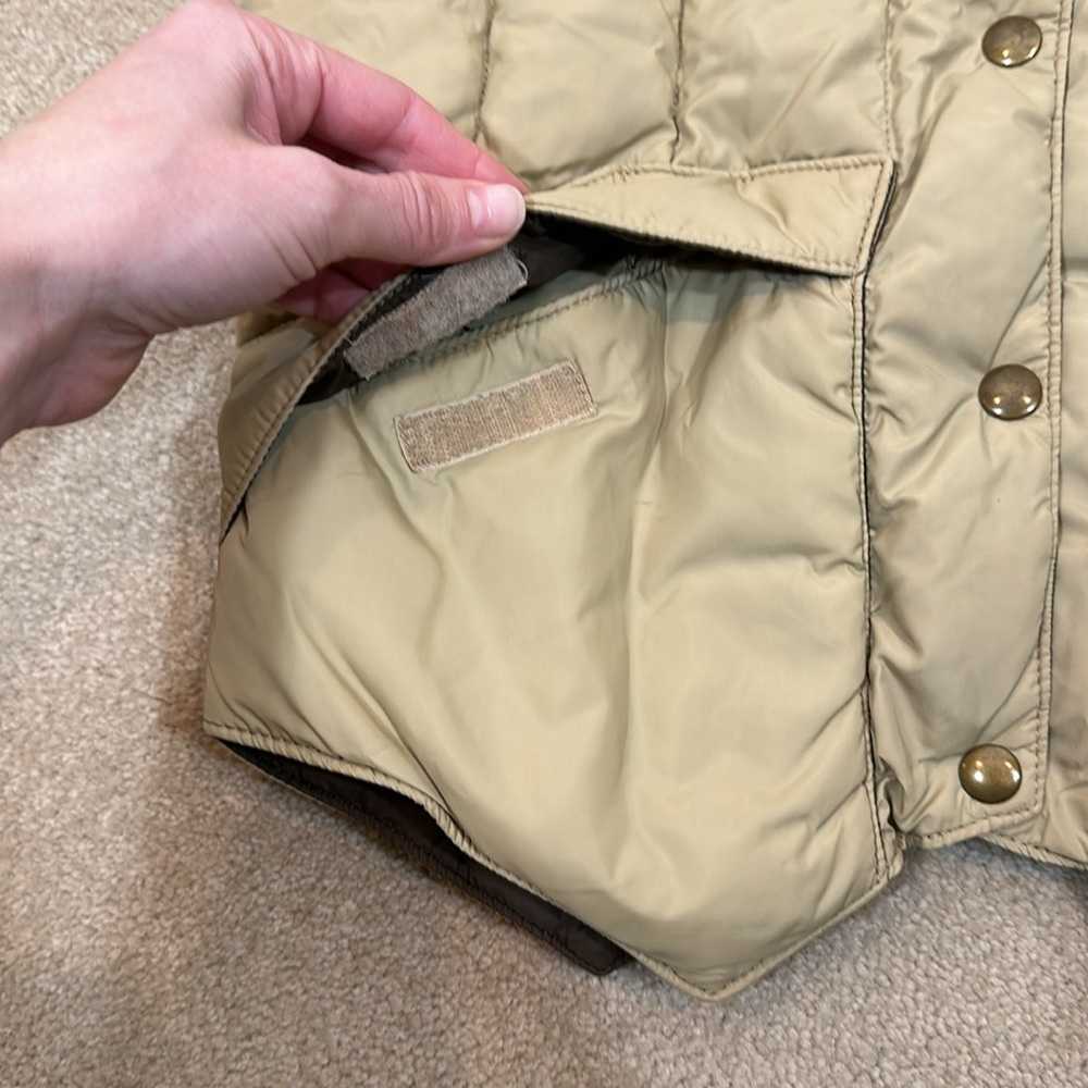Vintage Woolrich Leather Down Western Vest - Picture 5 of 10